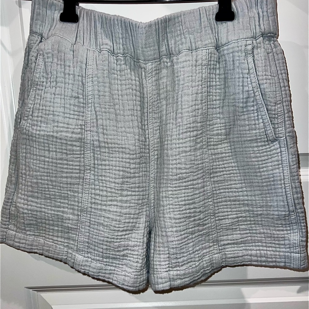 Madewell Shorts Easy Lightspun Pull-On Shorts in Light Blue Sz XS